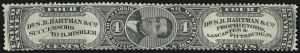Sale 905, Lot 3655, Private Die Proprietary Stamps
