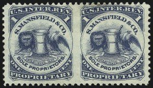 Sale 905, Lot 3692, Private Die Proprietary Stamps