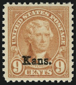 Sale 910, Lot 153, Later Issues (Kans-Nebr. overprints)