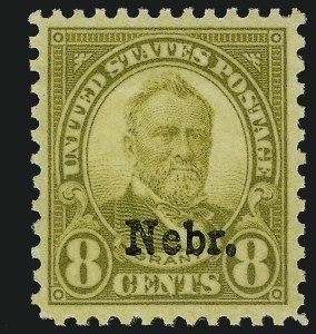 Sale 910, Lot 159, Later Issues (Kans-Nebr. overprints)
