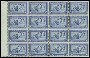 Sale 913, Lot 1002, Hunting Permit Multiples and Panes