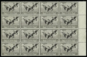 Sale 913, Lot 1003, Hunting Permit Multiples and Panes