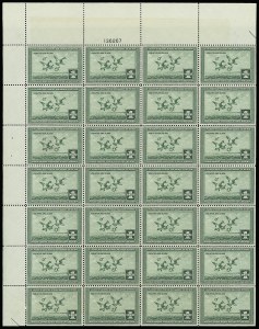 Sale 913, Lot 1004, Hunting Permit Multiples and Panes
