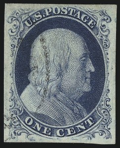 Sale 913, Lot 536, 1c 1851-56 Issue