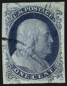 Sale 913, Lot 538, 1c 1851-56 Issue