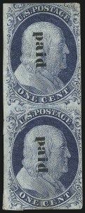 Sale 913, Lot 544, 1c 1851-56 Issue