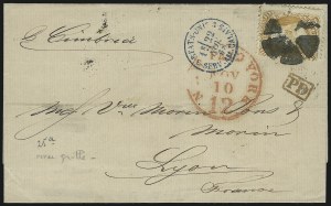 Sale 913, Lot 660, 1867-68 Grilled Issue