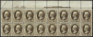 Sale 913, Lot 741, 1870-88 Bank Note Issues (Scott 145 thru 166)