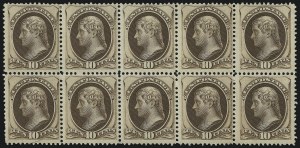 Sale 913, Lot 746, 1870-88 Bank Note Issues (Scott 145 thru 166)