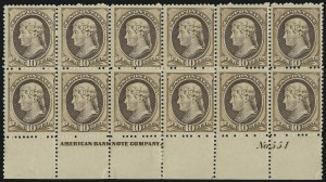 Sale 913, Lot 774, 1870-88 Bank Note Issues (Scott 205 thru 218)