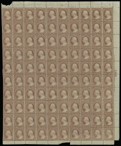 Sale 913, Lot 963, Complete Sheets and Panes