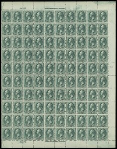 Sale 913, Lot 965, Complete Sheets and Panes