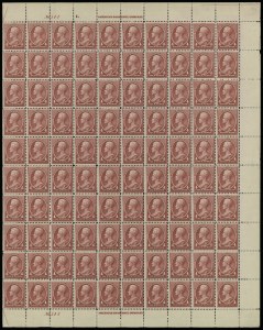 Sale 913, Lot 967, Complete Sheets and Panes