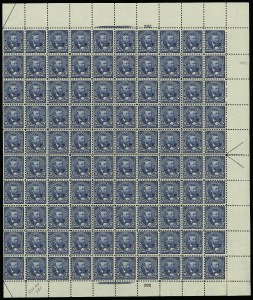 Sale 913, Lot 977, Complete Sheets and Panes