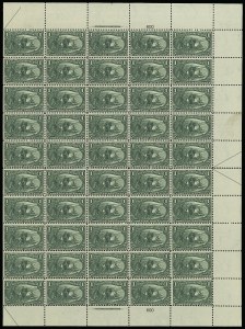 Sale 913, Lot 978, Complete Sheets and Panes