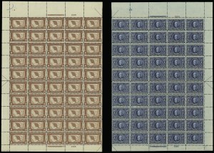 Sale 913, Lot 989, Complete Sheets and Panes