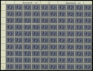 Sale 913, Lot 990, Complete Sheets and Panes