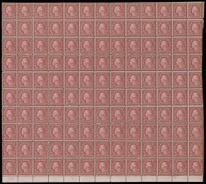 Sale 913, Lot 991, Complete Sheets and Panes