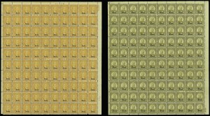 Sale 913, Lot 994, Complete Sheets and Panes