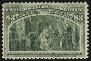 Sale 914, Lot 1024, 1893 Columbian Issue, $3.00 Columbian (243) Sale 914, Lot 1024, 1893 Columbian Issue