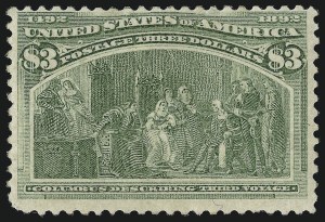 Sale 914, Lot 1027, 1893 Columbian Issue, $3.00 Columbian (243) Sale 914, Lot 1027, 1893 Columbian Issue