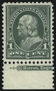 Sale 914, Lot 1143, 1894-98 Bureau Issues (Scott 264 thru 284)