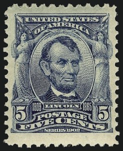 Sale 914, Lot 1233, 1902-08 Issues (Scott 300 thru 320)