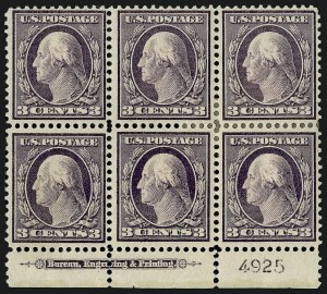 Sale 914, Lot 1321, 1908-09 Washington-Franklin Issues (Scott 331 thru 356)