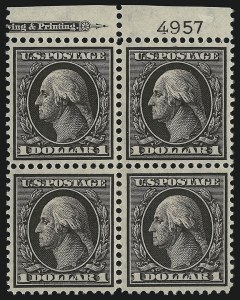 Sale 914, Lot 1348, 1908-09 Washington-Franklin Issues (Scott 331 thru 356)