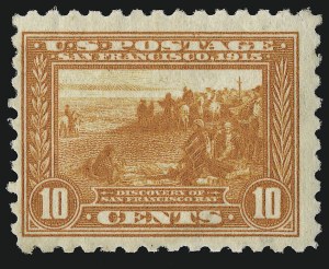 Sale 914, Lot 1511, 1913-15 Panama-Pacific Issue (Scott 397 thru 404), 10c Panama-Pacific, Perf 10 (404) Sale 914, Lot 1511, 1913-15 Panama-Pacific Issue (Scott 397 thru 404)