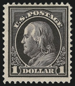 Sale 914, Lot 1555, 1912-23 Issues (Scott 405 to 423), 50c Violet, $1.00 Violet Brown (422-423) Sale 914, Lot 1555, 1912-23 Issues (Scott 405 to 423)
