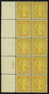 Sale 914, Lot 1840, 1922-29 and Later Issues (Scott 551 to 599A)