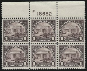 Sale 914, Lot 1854, 1922-29 and Later Issues (Scott 551 to 599A)