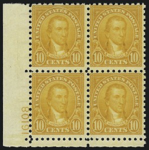 Sale 914, Lot 1869, 1922-29 and Later Issues (Scott 551 to 599A)