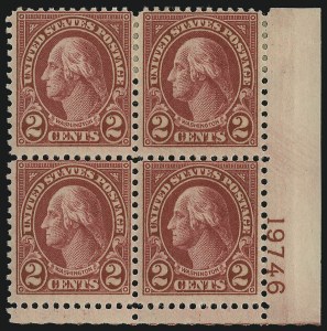 Sale 914, Lot 1919, 1922-29 and Later Issues (Scott 617 to 834)