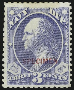 Sale 914, Lot 2256, Official Specimens