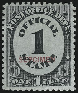 Sale 914, Lot 2264, Official Specimens