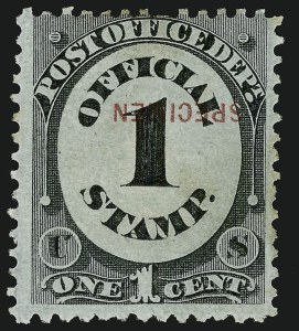 Sale 914, Lot 2268, Official Specimens