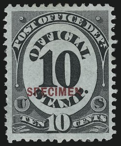 Sale 914, Lot 2272, Official Specimens