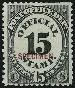 Sale 914, Lot 2274, Official Specimens