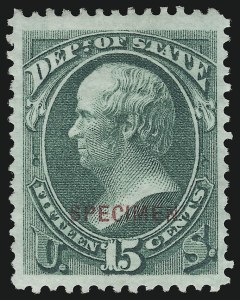 Sale 914, Lot 2279, Official Specimens