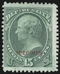 Sale 914, Lot 2286, Official Specimens