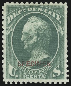 Sale 914, Lot 2287, Official Specimens