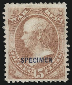 Sale 914, Lot 2296, Official Specimens