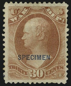 Sale 914, Lot 2300, Official Specimens