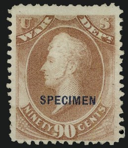 Sale 914, Lot 2301, Official Specimens