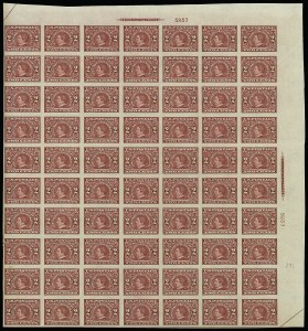 Sale 914, Lot 2548, Sheets and Large Multiples
