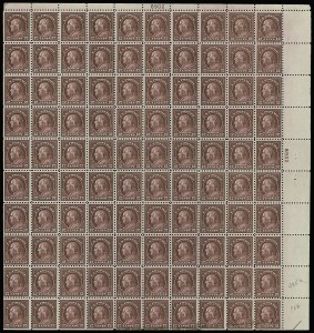 Sale 914, Lot 2558, Sheets and Large Multiples