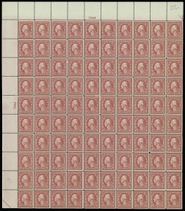 Sale 914, Lot 2568, Sheets and Large Multiples