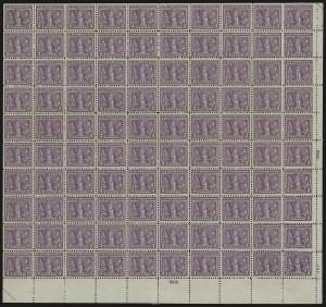 Sale 914, Lot 2579, Sheets and Large Multiples